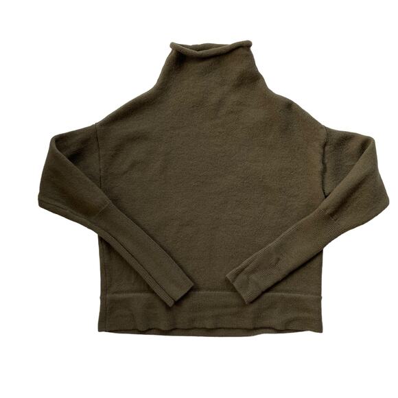 Wilfred Sweaters - Aritzia Wilfred Cyprie Merino Wool Rolled Turtleneck Sweater Size Small Brown